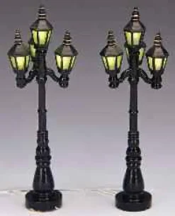 Lemax Misc. Accessories<Lemax 34902 - Old English Street Lamps Battery-Operated (4.5V) - Christmas Village Misc. Accessories