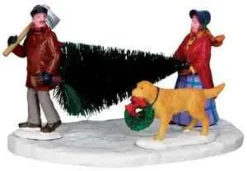Lemax Table Pieces<Lemax 33035 - Our First Christmas - Christmas Village Table Pieces