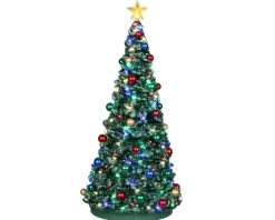 Lemax Trees<Lemax 24954 - Outdoor Holiday Tree, Battery-Operated (4.5-Volt) - Christmas Village Trees