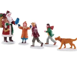 Lemax Figurines<Lemax 92745 - Papa Christmas!, Set Of 5 - Figurines