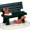 Lemax Misc. Accessories<Lemax 54938 - Park Bench In Winter - Misc. Accessories