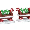 Lemax Misc. Accessories<Lemax 44812 - Peppermint Cookie Bench, Set Of 2 - Misc. Accessories