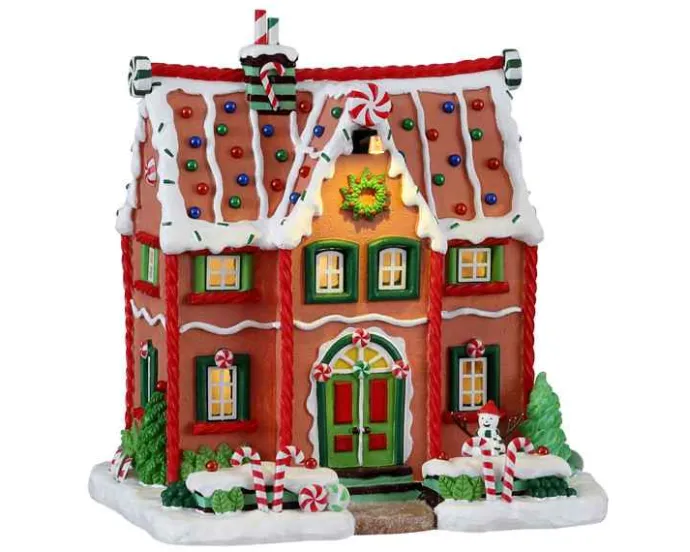 Lemax Sugar N Spice Houses<Lemax 15826 - Peppermint House, Battery-Operated (4.5-Volt) - Sugar N Spice Christmas Houses & Buildings