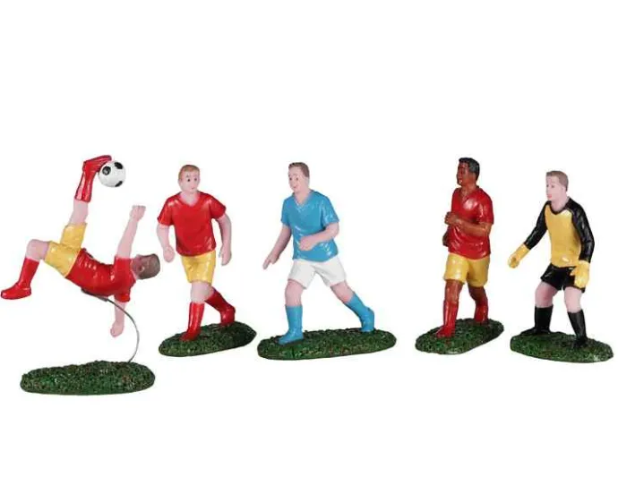 Lemax Figurines<Lemax 02961 - Playing Soccer, Set Of 5 - Figurines