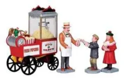 Lemax Figurines<Lemax 02832 - Popcorn Seller, Set Of 4 - Christmas Figurines