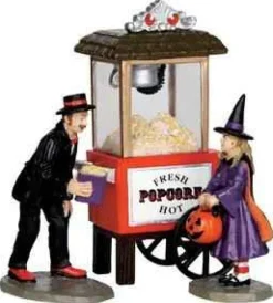 Lemax Spooky Town Figurines<Lemax 32112 - Popcorn Treats, Set Of 3 - Spooky Town Halloween Village Figurines