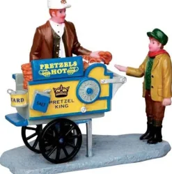 Lemax Figurines<Lemax 42238 - Pretzel King Pretzel Cart - Christmas Village Figurines