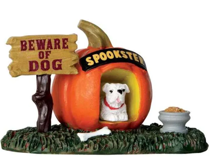 Lemax Spooky Town Accessories<Lemax 64053 - Pumpkin Doghouse - Spooky Town Accessories