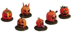 Lemax Spooky Town Figurines<Lemax 52117 - Pumpkin People, Set Of 6 - Spooky Town Halloween Village Figurines
