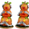 Lemax Spooky Town Accessories<Lemax 34073 - Pumpkin Snowmen, Set Of 2 - Spooky Town Accessories
