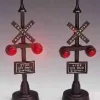 Lemax Misc. Accessories<Lemax 34954 - Railway Stop Light, Set Of 2, Battery-Operated (4.5V) - Christmas Village Misc. Accessories
