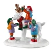 Lemax Table Pieces<Lemax 33629 - Reindeer Snowman - Santa's Wonderland; Table Pieces