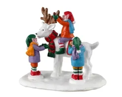 Lemax Table Pieces<Lemax 33629 - Reindeer Snowman - Santa's Wonderland; Table Pieces