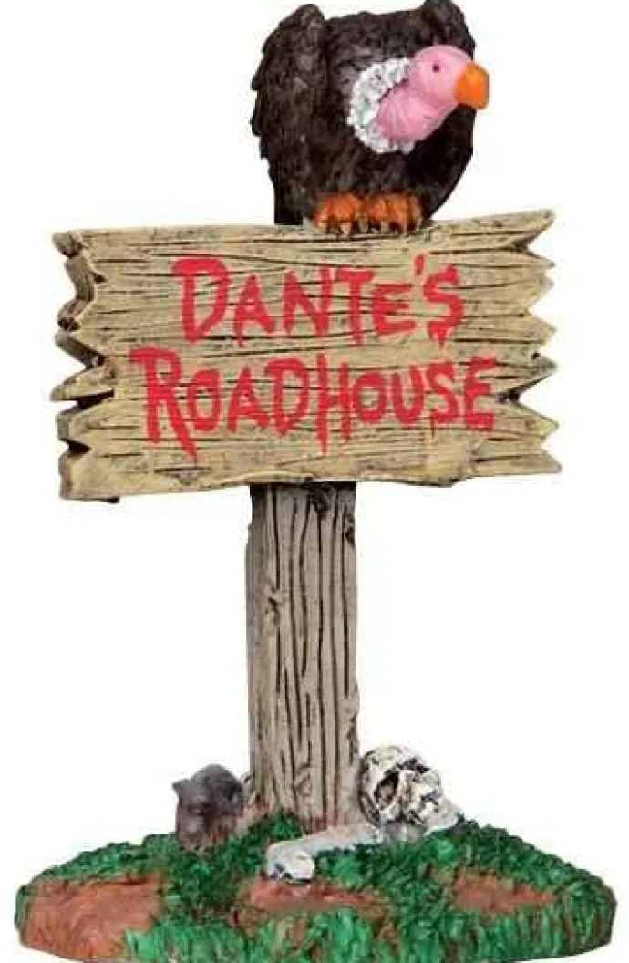 Lemax Spooky Town Accessories<Lemax 44735 - Roadhouse Sign - Spooky Town Halloween Village Accessories