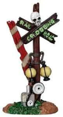 Lemax Spooky Town Accessories<Lemax 24464 - Rotten Railroad Crossing - Spooky Town Halloween Village Accessories