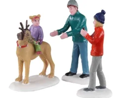 Lemax Figurines<Lemax 02923 - Rover Plays Rudolph, Set Of 3 - Figurines
