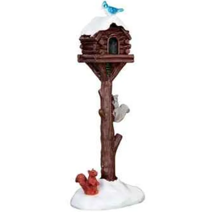 Lemax Misc. Accessories<Lemax 64086 - Rustic Birdhouse Raid - Misc. Accessories