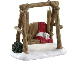 Lemax Misc. Accessories<Lemax 84363 - Rustic Log Swing - Misc. Accessories