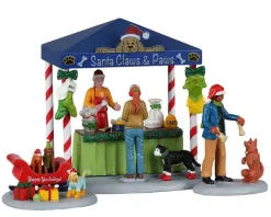 Lemax Table Pieces<Lemax 23606 - Santa Claws & Paws, Set Of 3 - Table Pieces