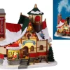 Lemax Santa's Wonderland<Lemax 15742 - Santa's Chalet, With 4.5-Volt Adaptor - Santa's Wonderland Christmas Village Houses & Buildings