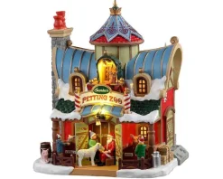 Lemax Santa's Wonderland<Lemax 15792 - Santa's Petting Zoo, Battery-Operated (4.5V) - Santa's Wonderland