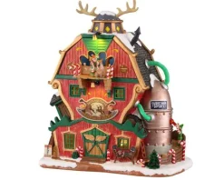Lemax Santa's Wonderland<Lemax 15793 - Santa's Reindeer Training Academy, Battery-Operated (4.5V) - Santa's Wonderland