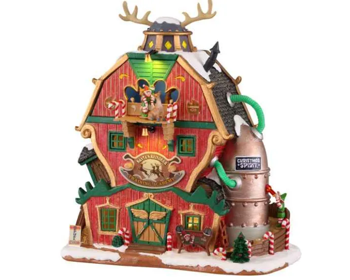 Lemax Santa's Wonderland<Lemax 15793 - Santa's Reindeer Training Academy, Battery-Operated (4.5V) - Santa's Wonderland
