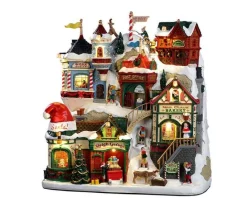 Lemax Facades<Lemax 25925 - Santa's Village, Battery-Operated (4.5-Volt) - Facades