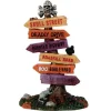 Lemax Spooky Town Accessories<Lemax 64054 - Scary Road Signs - Spooky Town Accessories