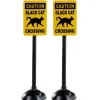 Lemax Spooky Town Accessories<Lemax 04712 - Scary Road Signs, Set Of 2 - Spooky Town Accessories