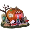 Lemax Spooky Town Houses<Lemax 25845 - Shinbone Family Reunion, Battery-Operated (4.5-Volt) - Spooky Town Halloween Village Houses & Buildings