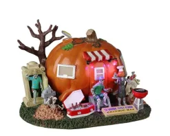 Lemax Spooky Town Houses<Lemax 25845 - Shinbone Family Reunion, Battery-Operated (4.5-Volt) - Spooky Town Halloween Village Houses & Buildings
