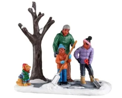 Lemax Table Pieces<Lemax 23594 - Shoveling The Driveway - Christmas Village Table Pieces