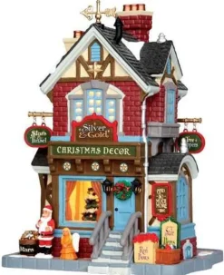 Lemax Caddington Village<Lemax 45699 - Silver & Gold Shop - Caddington Village Christmas Houses & Buildings
