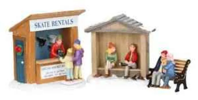 Lemax Table Pieces<Lemax 03849 - Skate Rentals, Set Of 3 - Christmas Village Table Pieces