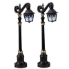 Lemax Spooky Town Accessories<Lemax 24987 - Skeleton Deco Lamp, Set Of 2, Battery-Operated (4.5-Volt) - Spooky Town Halloween Village Accessories