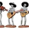Lemax Spooky Town Figurines<Lemax 12884 - Skeleton Mariachi Band, Set Of 3 - Spooky Town Halloween Village Figurines