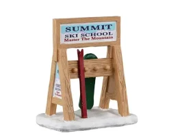 Lemax Misc. Accessories<Lemax 34097 - Ski Rack Sign - Misc. Accessories