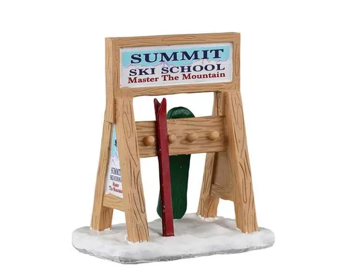 Lemax Misc. Accessories<Lemax 34097 - Ski Rack Sign - Misc. Accessories