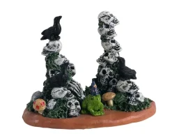 Lemax Spooky Town Accessories<Lemax 14830 - Skull Cairns - Spooky Town Accessories