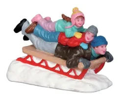 Lemax Figurines<Lemax 52329 - Sledding With Dad - Christmas Figurines