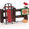 Lemax Misc. Accessories<Lemax 04740 - Sled Parking Only - Misc. Accessories