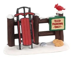 Lemax Misc. Accessories<Lemax 04740 - Sled Parking Only - Misc. Accessories