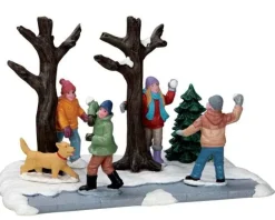 Lemax Table Pieces<Lemax 53216 - Snowball Ambush - Christmas Village Table Pieces