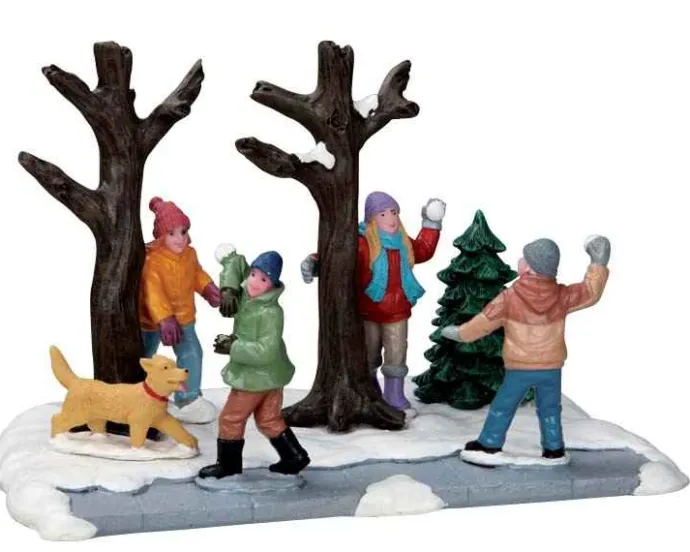 Lemax Table Pieces<Lemax 53216 - Snowball Ambush - Christmas Village Table Pieces