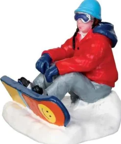 Lemax Figurines<Lemax 42221 - Snowboarding Breather - Christmas Village Figurines
