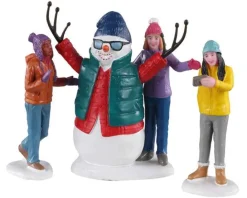 Lemax Figurines<Lemax 02940 - Snowman Selfie, Set Of 3 - Figurines
