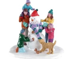 Lemax Table Pieces<Lemax 03511 - Snowman Teamwork - Table Pieces