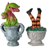 Lemax Spooky Town Accessories<Lemax 24946 - Spooky Planter Urns, Set Of 2 - Spooky Town Halloween Village Accessories