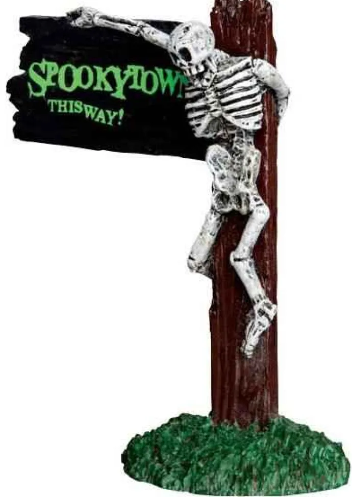 Lemax Spooky Town Accessories<Lemax 44743 - Spooky Town This Way - Spooky Town Halloween Village Accessories